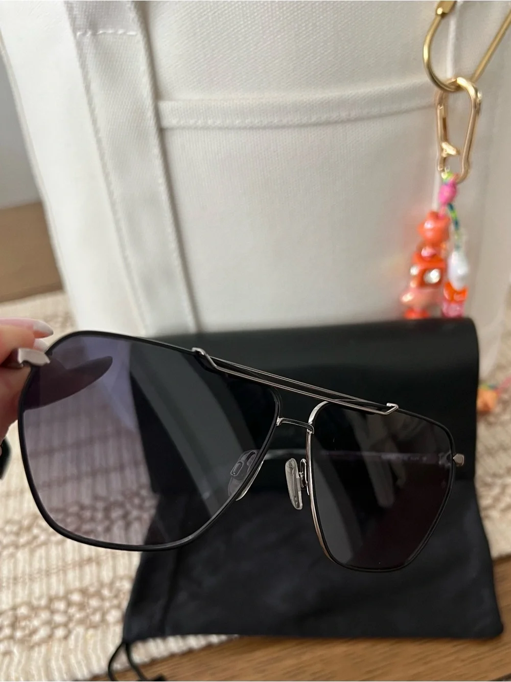 Rag & Bone Pilot square Sunglasses